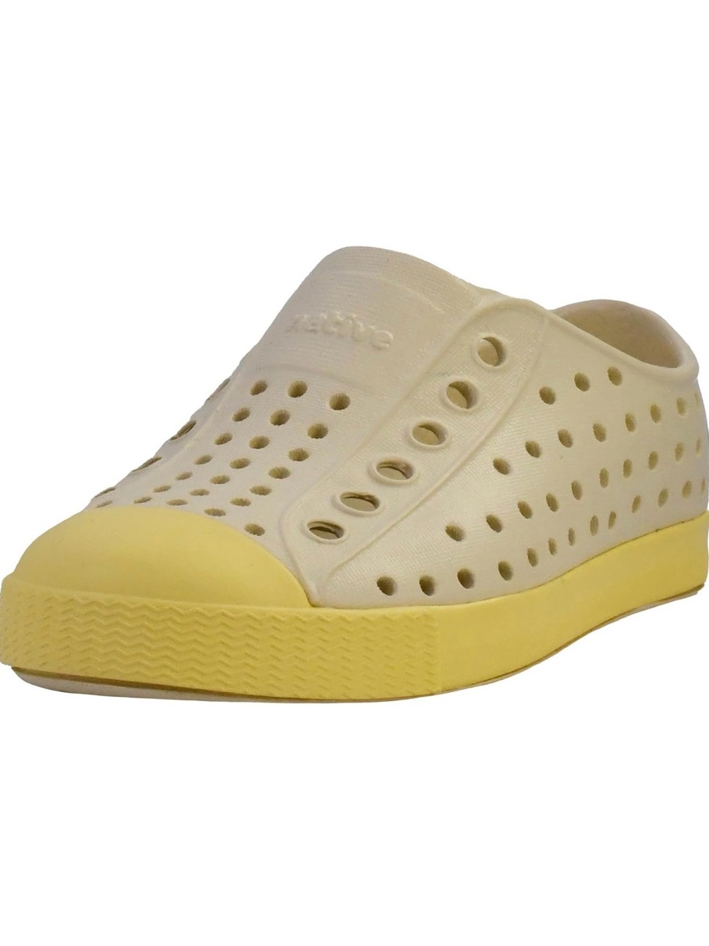Native Jefferson Slip-On Shoe in Cream and Yellow